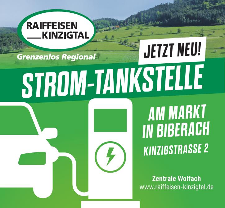 Strom-Tankstelle Raiffeisen Kinzigtal Markt Biberach