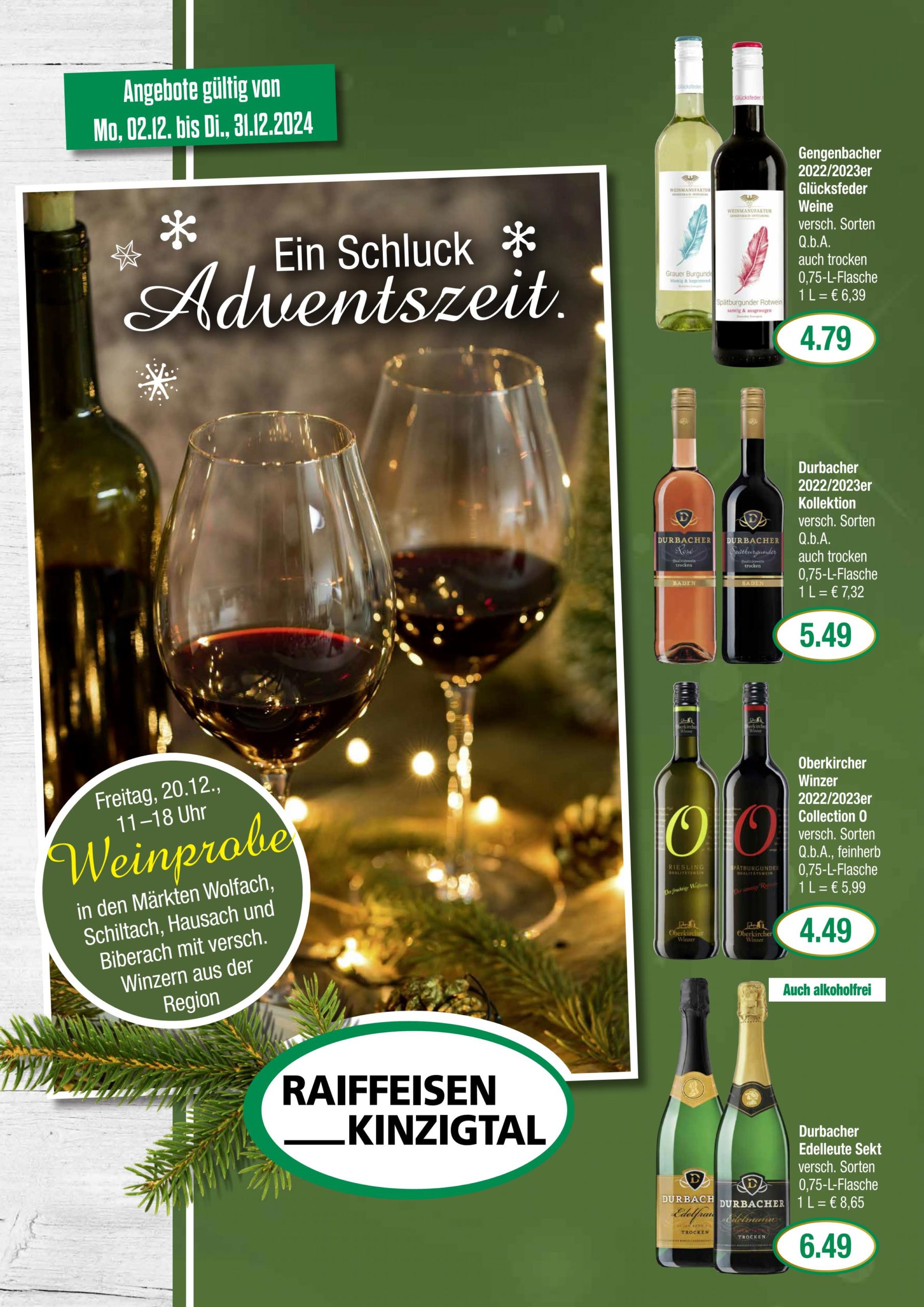 Ein Schluck Adventszeit - Angebot ab 02. Dezember 2024