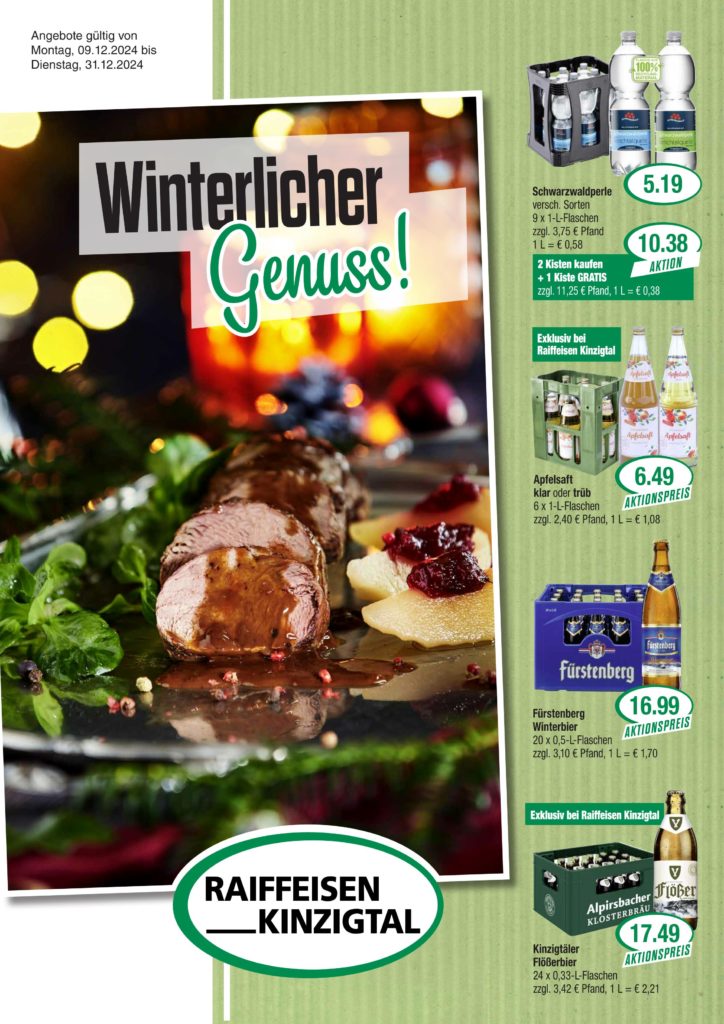 Winterlicher Genuss - Angebot ab 9. Dezember 2024