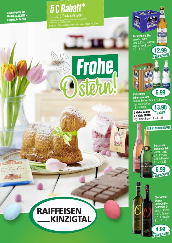 Frohe Ostern - Angebot ab 23. März 2026
